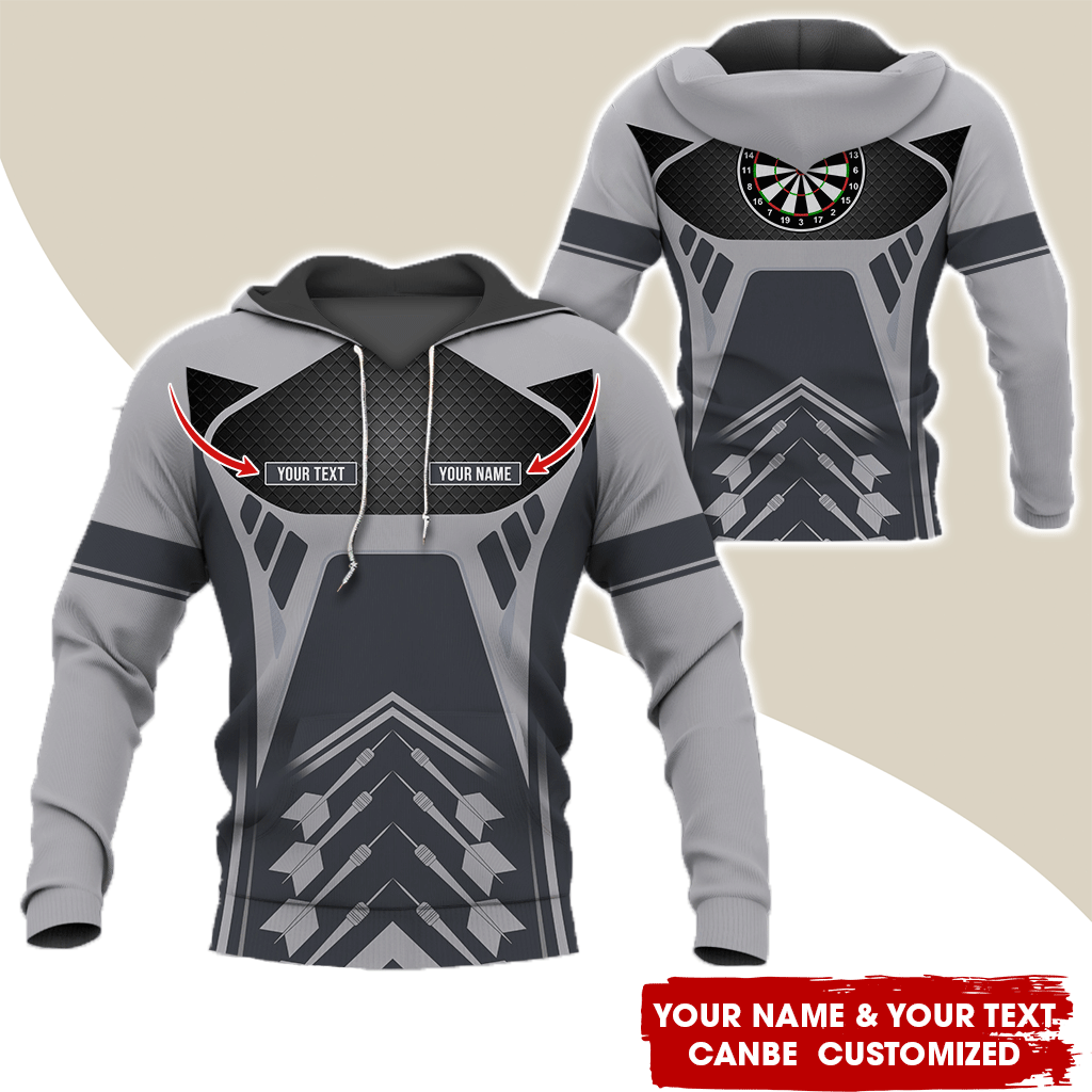 Customized Name Darts Premium Hoodie, Personalize Your Style With Our Custom Name Darts Hoodie For Darts Lovers, Friend, Family