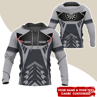 Customized Name Darts Premium Hoodie, Personalize Your Style With Our Custom Name Darts Hoodie For Darts Lovers, Friend, Family
