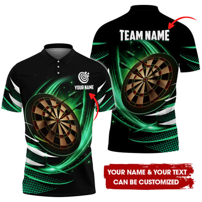 Custom Dartboard Men Polo Shirt, Personalized Darts For Team Polo Shirt For Men, Perfect Gift For Darts Lovers, Darts Players
