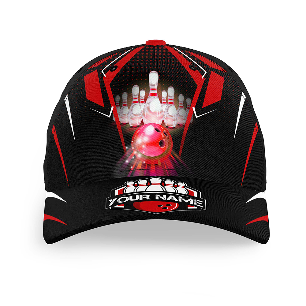 Customized Bowling Classic Cap, Esport Pattern Tenpin Bowling Hat For Men And Women, Bowling Lovers, Bowlers, Team League