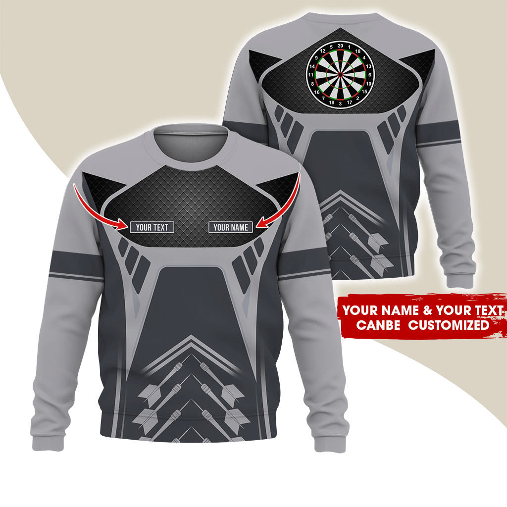 Customized Name Darts Sweatshirt, Personalize your style with our custom name darts Sweatshirt For Darts Lovers, Friend, Family