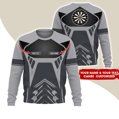 Customized Name Darts Sweatshirt, Personalize your style with our custom name darts Sweatshirt For Darts Lovers, Friend, Family