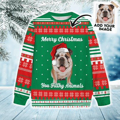 Custom Pet Sweater - Create Your Own Sweater, Personalized Cat & Dog Christmas Sweater, Create Your Own Ugly Christmas Sweater For Friend, Family