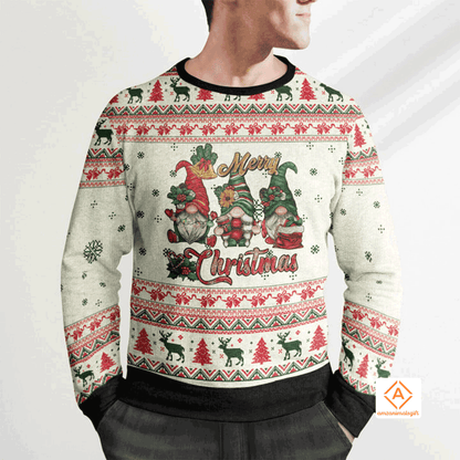 Gromes Let It Snow Christmas Sweater, Ugly Sweater For Men & Women, Perfect Outfit For Christmas New Year Autumn Winter