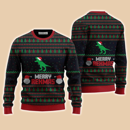 Merry Rexmas Vintage Sweater, Ugly Sweater For Men & Women, Perfect Outfit For Christmas New Year Autumn Winter