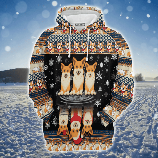 Corgi Premium Christmas Hoodie, Pembroke Welsh Corgi Christmas Unisex Hoodie For Men & Women - Perfect Gift For Christmas, Corgi Lover
