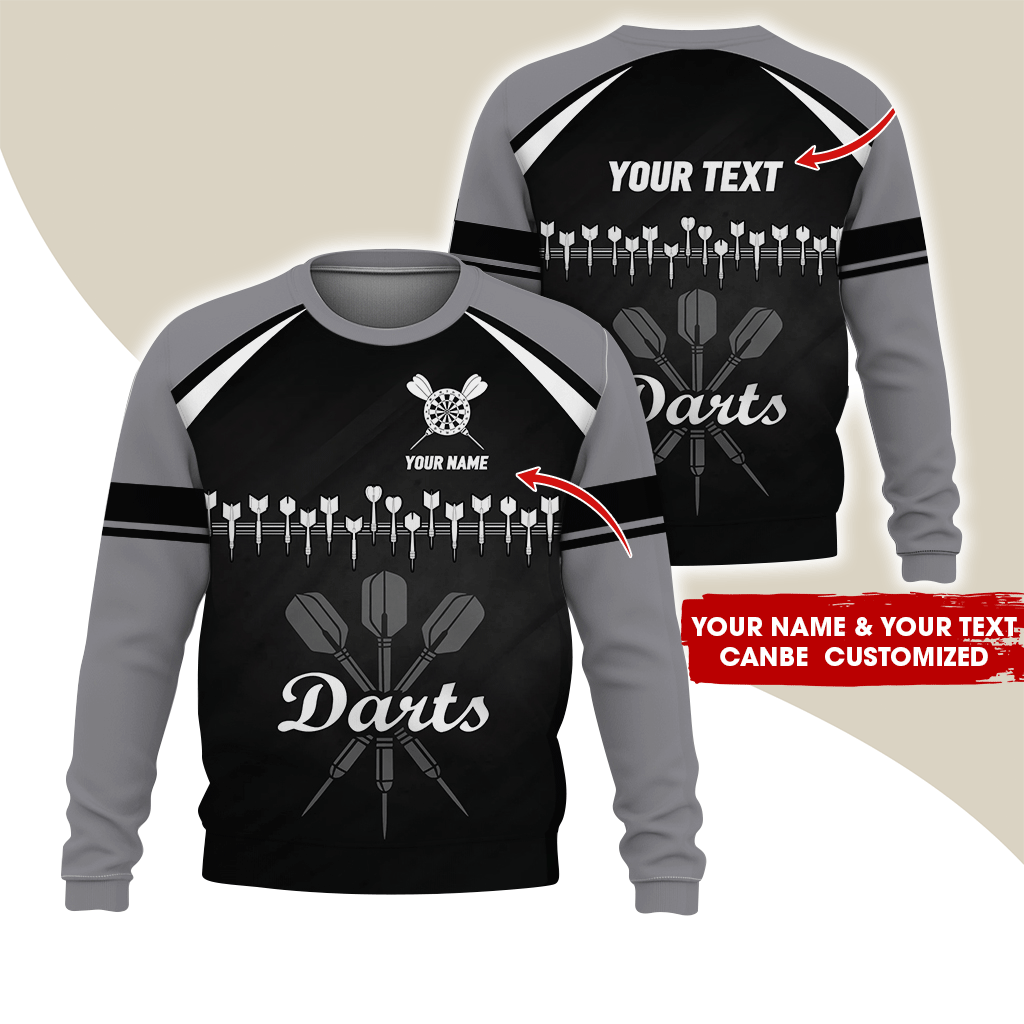 Customized Darts Sweatshirt, Darts Arranged According To Musical Notes Shirts, Darts Pattern Shirts, Perfect Gift For Darts Lovers, Friend, Family