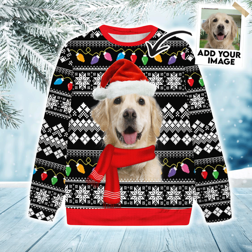 Personalized Dog Sweater For Humans - Personalized dog & cat sweater, Design your own christmas sweater For Dog Lovers, Friend, Family