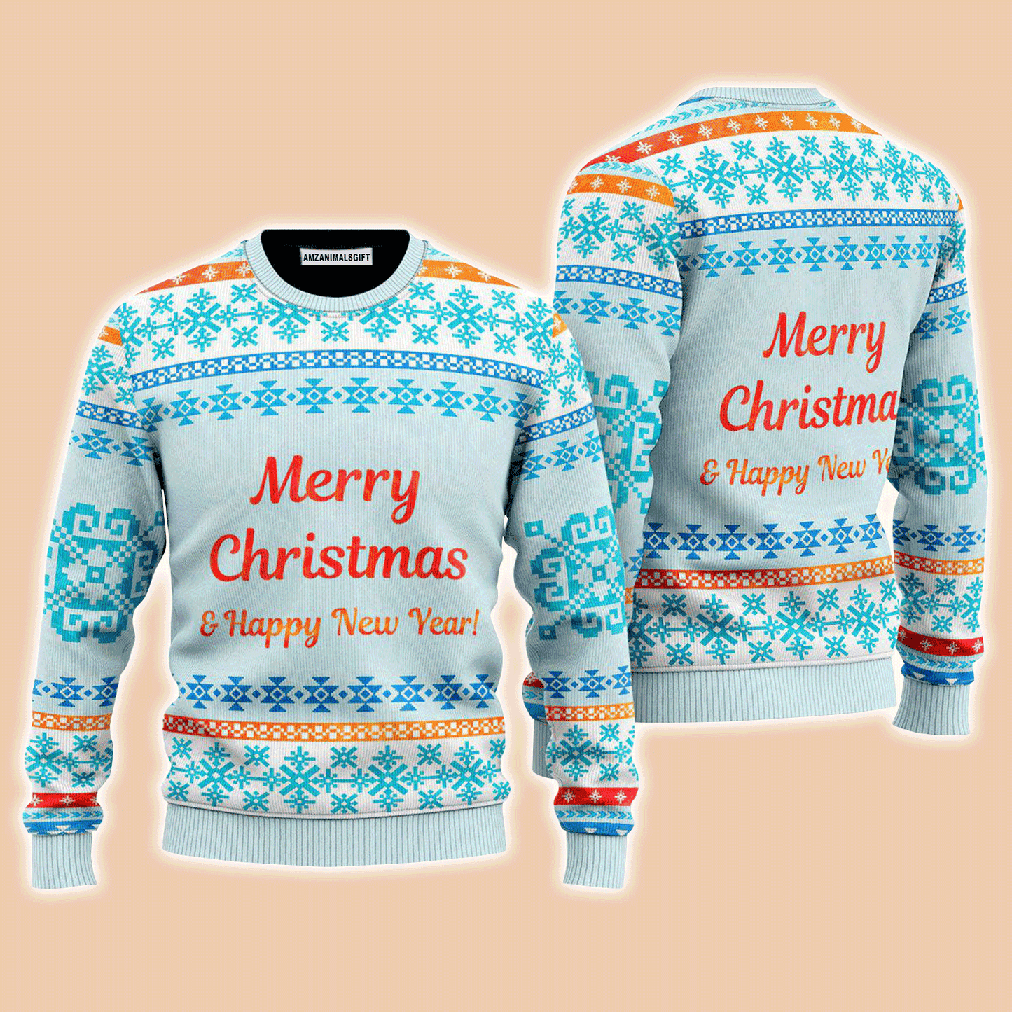 Christmas Is The Most Wonderful Time Pattern Sweater, Ugly Sweater For Men & Women, Perfect Outfit For Christmas New Year Autumn Winter