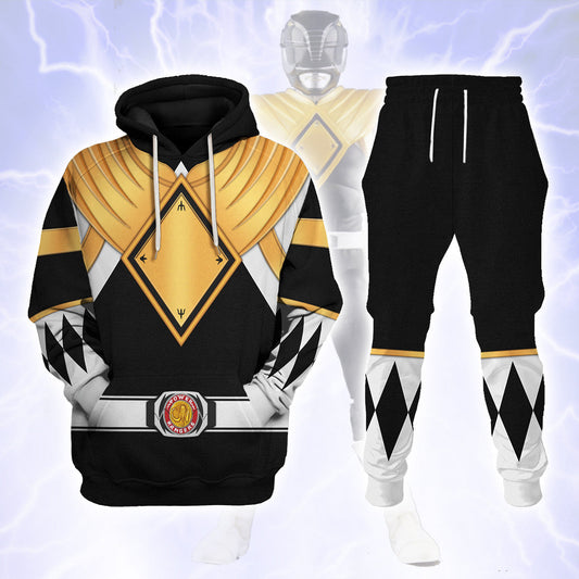 Black Ranger Dragon Shield  Mighty Morphin Power Ranger - Hoodie Set, Sweatshirt, Sweatpants PRHS24