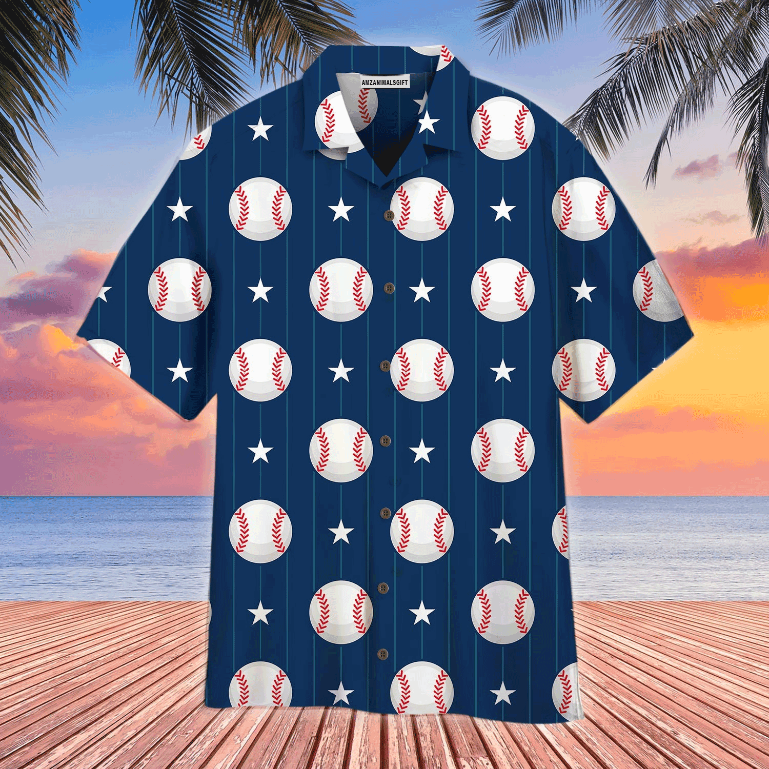 Baseball Hawaiian Shirt, Baseball Sport Navy Hawaiian Shirt For Men & Woman, Perfect Gift For Baseball Lovers