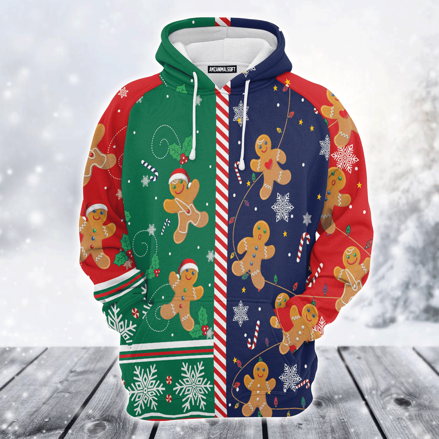 Gingerbread Premium Christmas Hoodie, Gingerbread Christmas Unisex Hoodie For Men & Women - Perfect Gift For Christmas, Friends, Family
