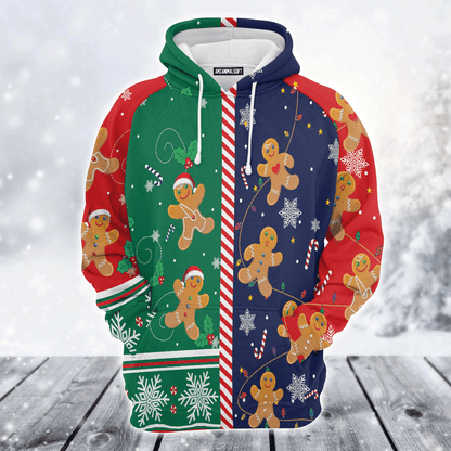 Gingerbread Premium Christmas Hoodie, Gingerbread Christmas Unisex Hoodie For Men & Women - Perfect Gift For Christmas, Friends, Family