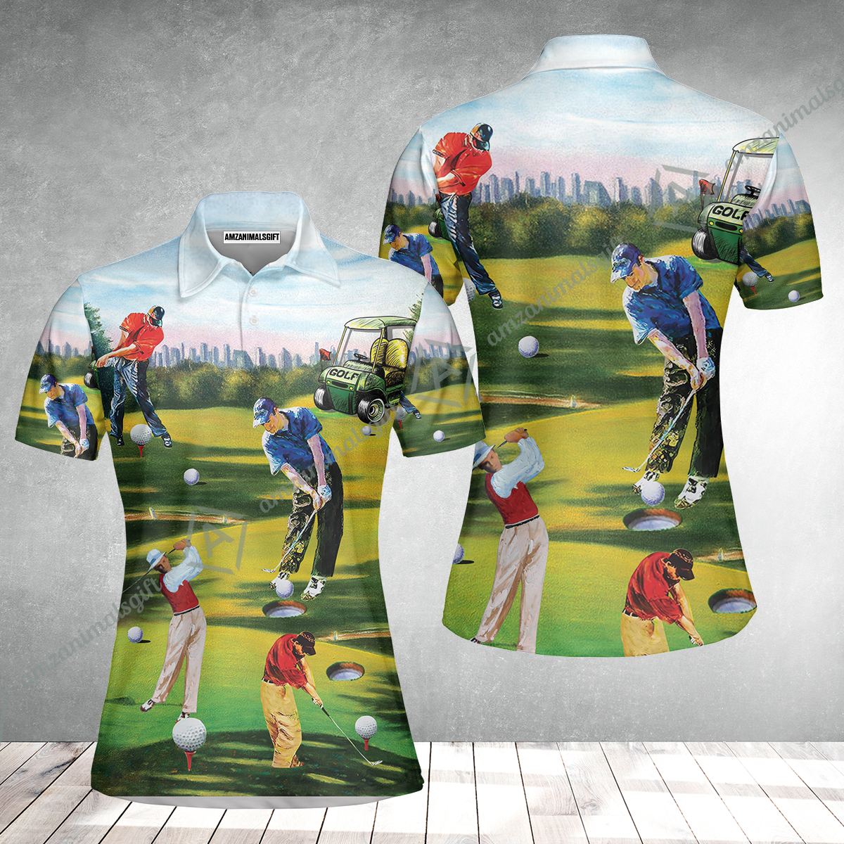 Golf Men Hawaiian Shirt - Golf Men, Golf Cart Hawaiian Shirt - Perfect Gift For Men & Women, Golf Lover