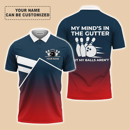 Bowling Custom Men Polo Shirts - Custom Name Bowling Polo Shirts, Personalized Bowling Men Polo Shirts - Perfect Gift For Bowlers Friend, Family