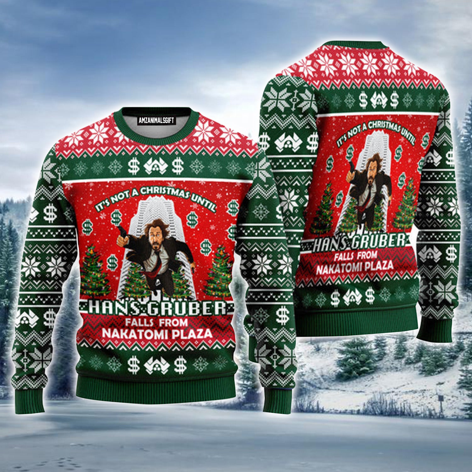 It's Not Christmas Until Fall From Nakatomi Plaza Urly Christmas Sweater For Men & Women - Perfect Gift For Christmas, Family, Friends