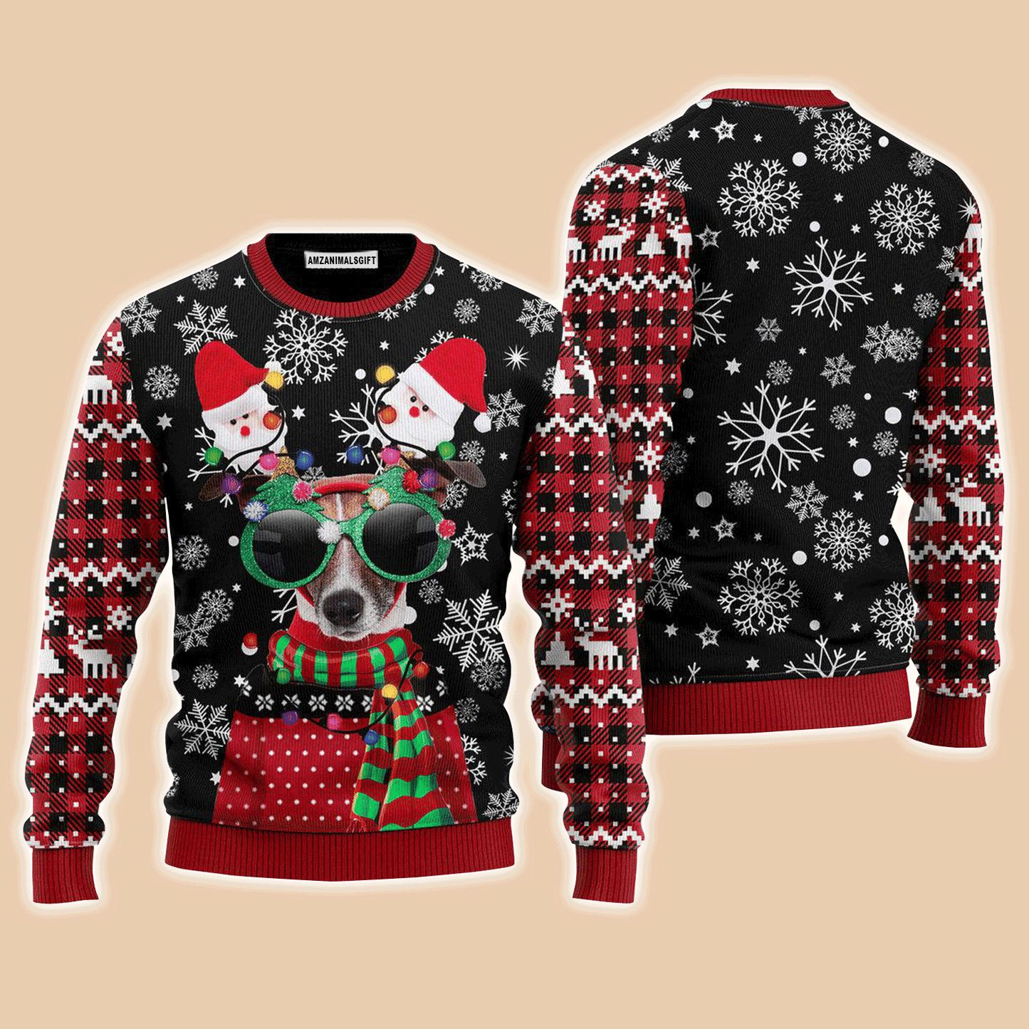 Funny Christmas Dog Snow Sky Sweater, Ugly Sweater For Men & Women, Perfect Outfit For Christmas New Year Autumn Winter