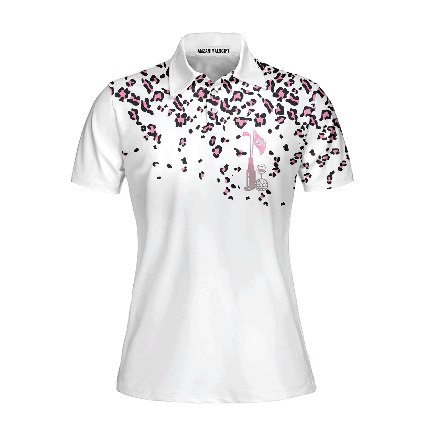 Women Golf Polo Shirt, Par Then Bar Leopard Flamingo Women Golf Polo Shirt For Women - Perfect Gift For Golf Lover