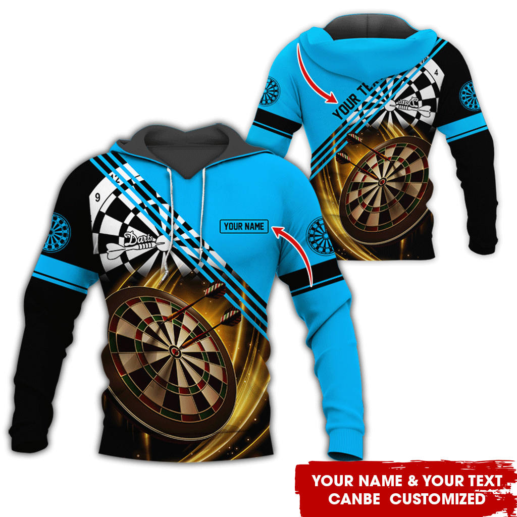 Customized Name & Text Darts Premium Hoodie, Custom Darts Team Hoodie For Men & Women, Perfect Gift For Darts Lovers, Friend, Family