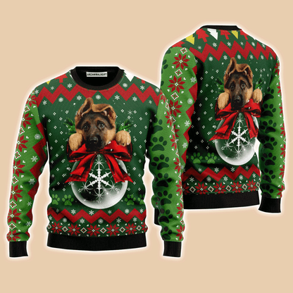German Shepherd Ornament Sweater, Ugly Sweater For Men & Women, Perfect Outfit For Christmas New Year Autumn Winter