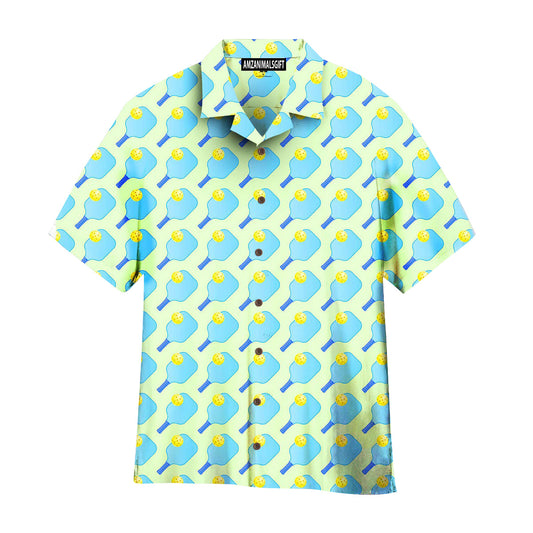 Pickleball Blue Nature Hawaiian Shirt, Perfect Outfit For Men And Women On Summer Tropical Hawaiian Pickleball Lovers