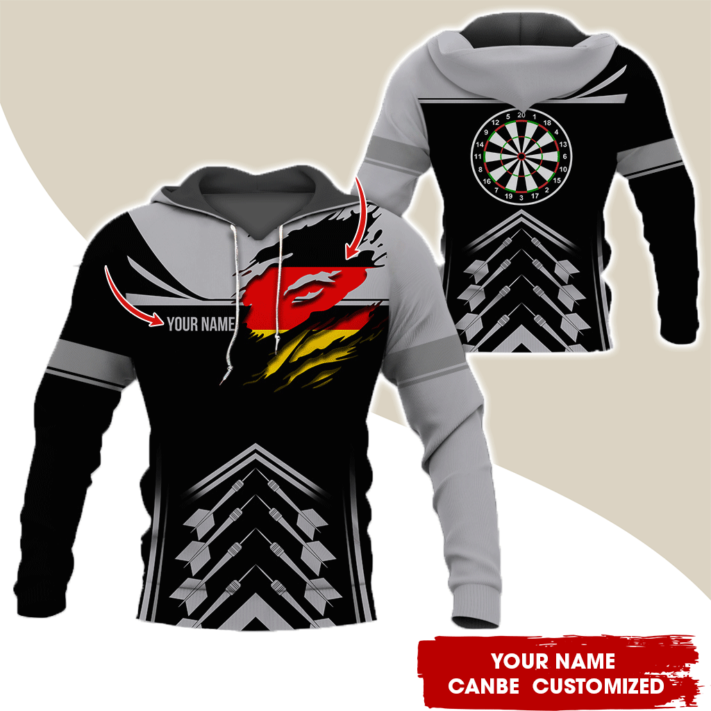 Customized National flag Darts Premium Hoodie, National flag Darts Hoodie For Men & Women, Perfect Gift For Darts Lovers, Friend, Family