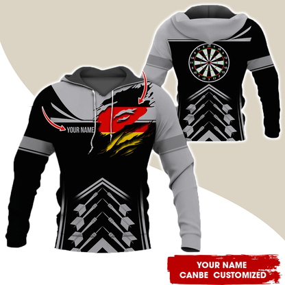 Customized National flag Darts Premium Hoodie, National flag Darts Hoodie For Men & Women, Perfect Gift For Darts Lovers, Friend, Family