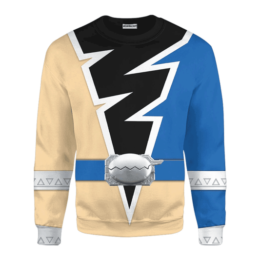 Power Rangers Dino Fury Gold Ranger Christmas Sweater Power Rangers, Ugly Sweater For Men & Women, Power Rangers Lover