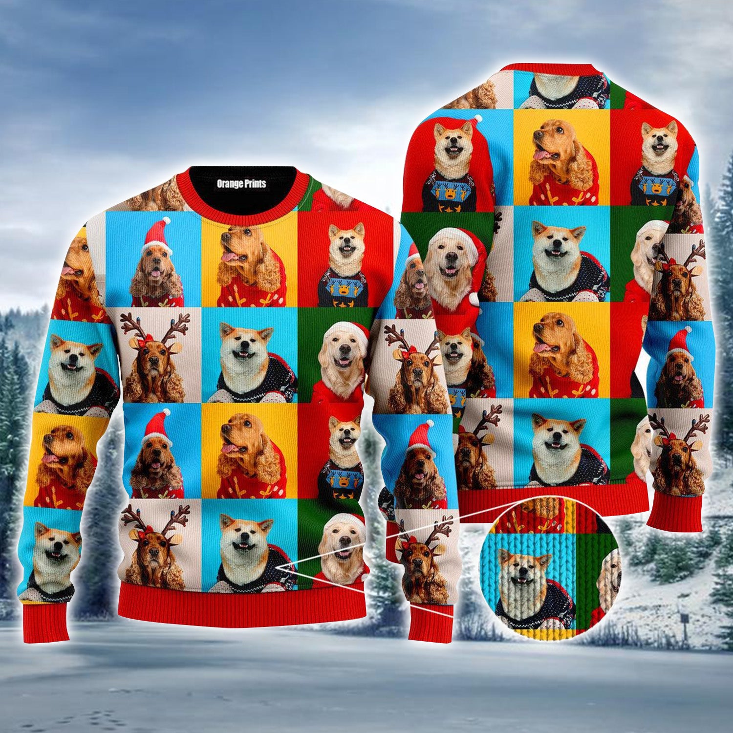 Dog Merry Christmas Ugly Sweater For Men & Women, Perfect Outfit For Christmas New Year Autumn Winter