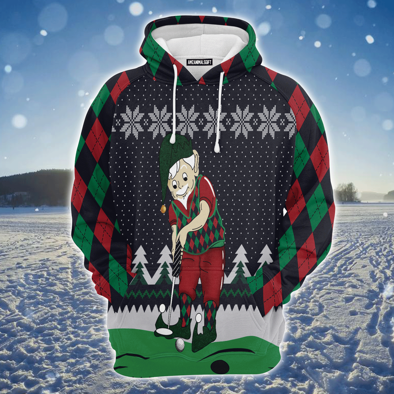 Golfer Premium Christmas Hoodie, Golf Lover Unisex Hoodie For Men & Women - Perfect Gift For Christmas, Golf Lover