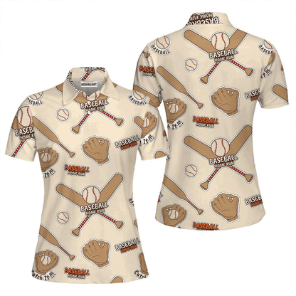 Baseball Women Polo Shirt, Baseball Home Run Polo Shirt For Women, Perfect Polo Shirt For Baseball Lovers