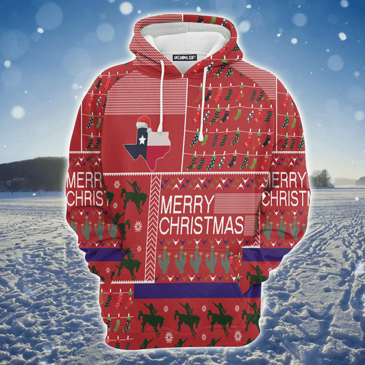 Texas Xmas Premium Christmas Hoodie, Texas Merry Christmas Unisex Hoodie For Men & Women - Perfect Gift For Christmas, Texas Lovers