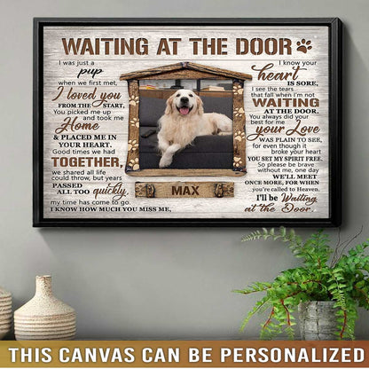 Personalized Dog Landscape Canvas, Unique Pet Memorial Gifts, Sayings For Loss Of Pet Dog Lover Gifts, Perfect Gift For Dog Lovers, Friends, Family