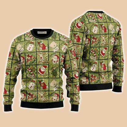 Cute Christmas Pattern Sweater, Ugly Sweater For Men & Women, Perfect Outfit For Christmas New Year Autumn Winter