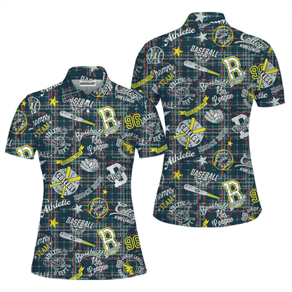 Baseball Women Polo Shirt, Baseball League Team Polo Shirt For Women, Perfect Polo Shirt For Baseball Lovers