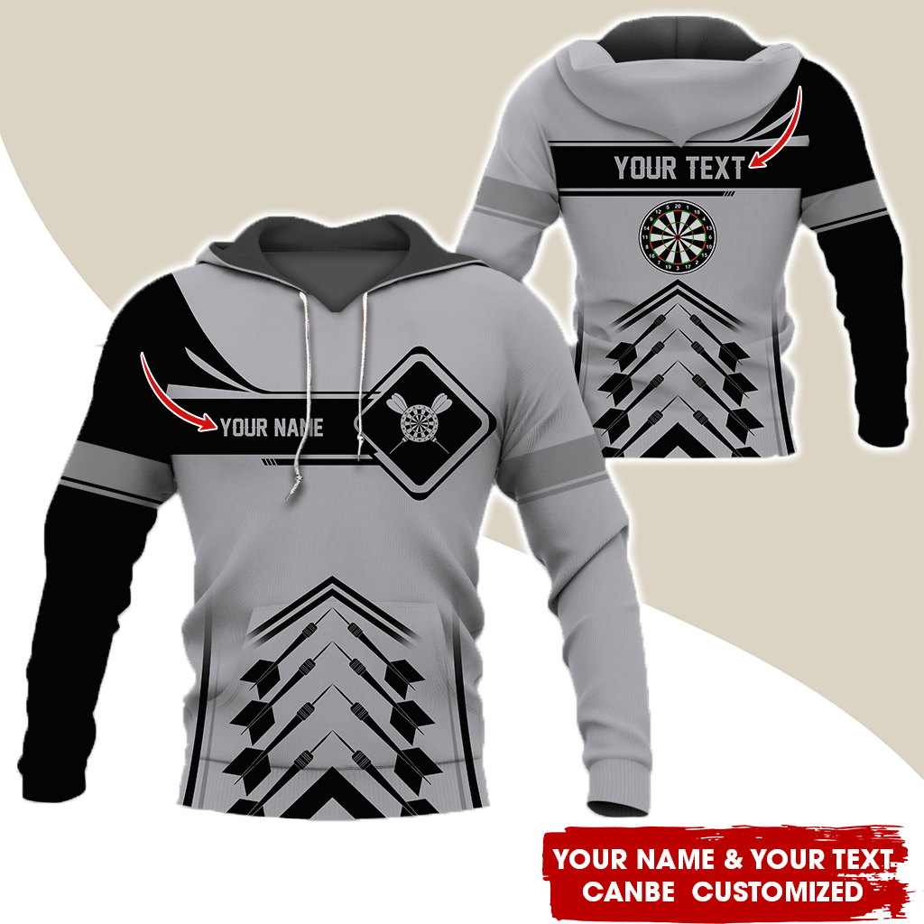 Customized Name Darts Premium Hoodie, Elevate Your Dart Game With Our Custom Name Hoodie, Perfect Gift For Darts Lovers, Friend, Family