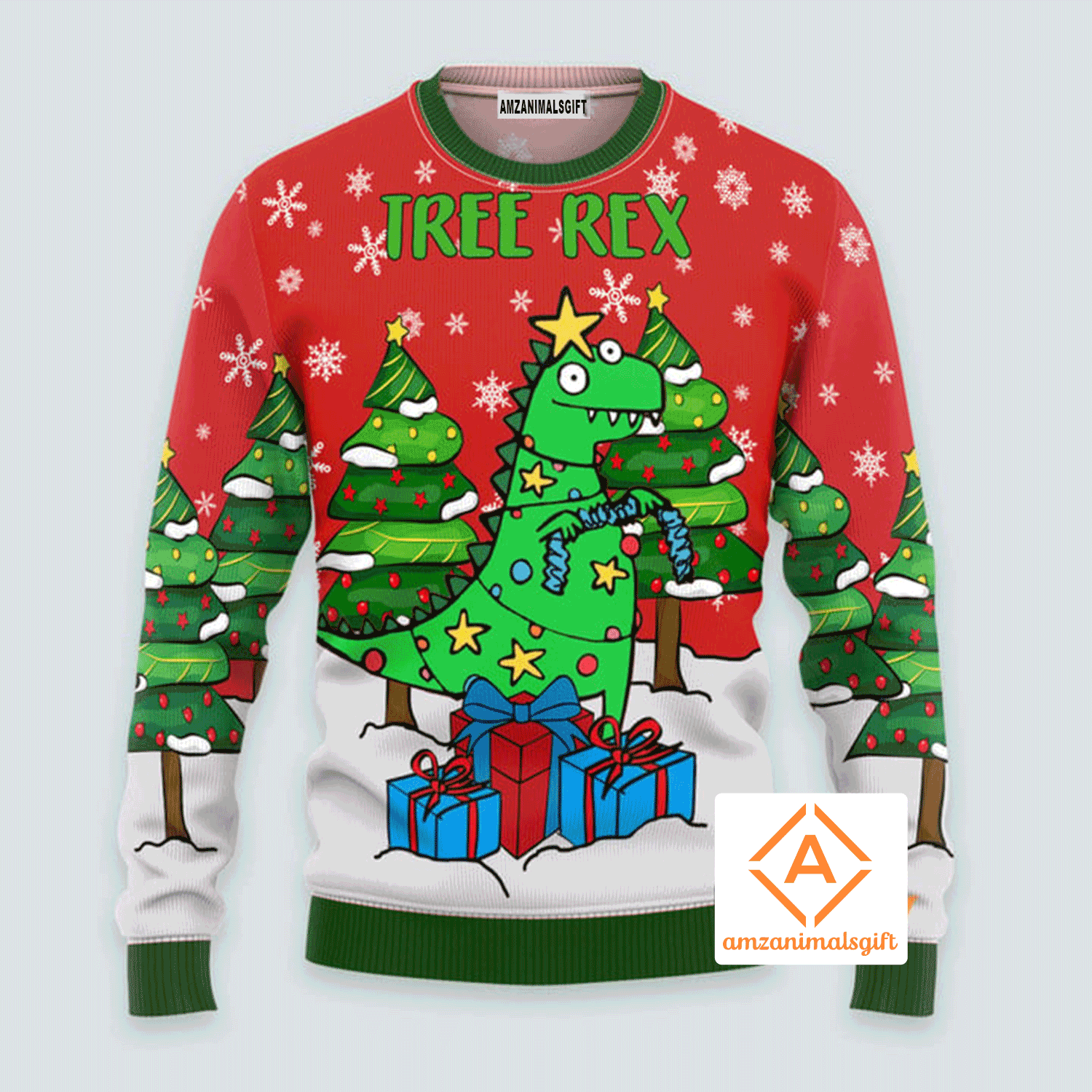 Tree Rex Christmas Sweater, Ugly Sweater For Men & Women, Perfect Outfit For Christmas New Year Autumn Winter