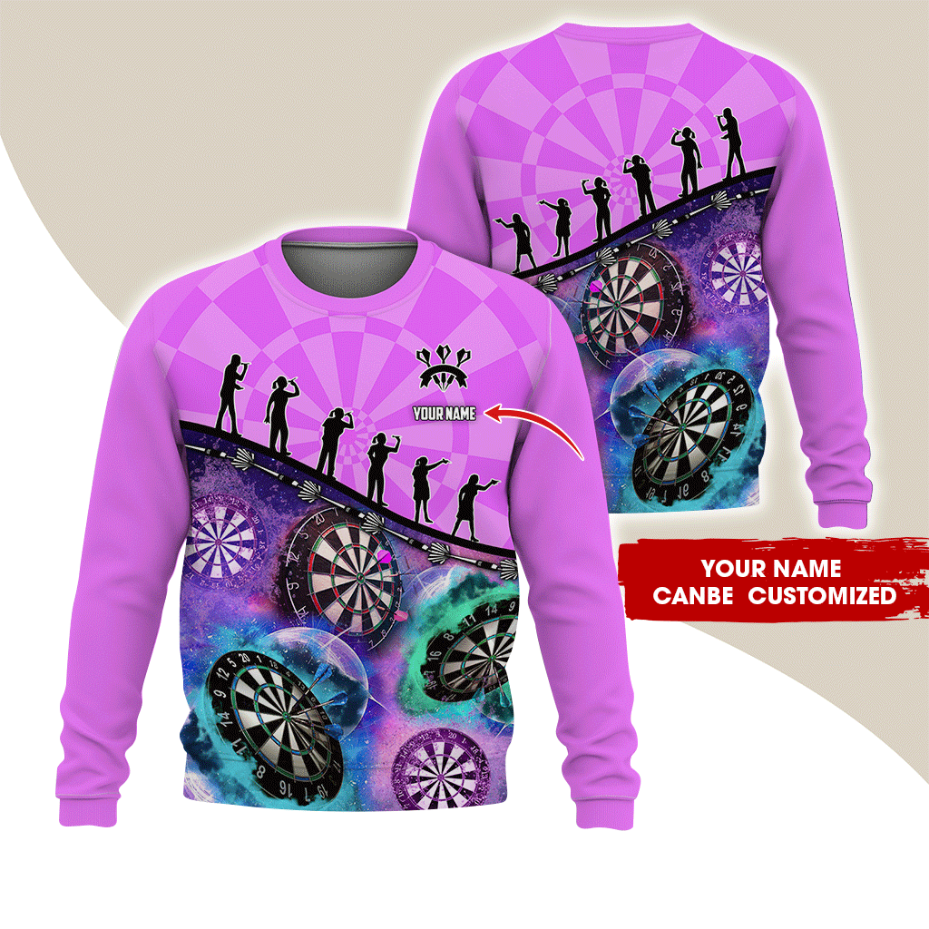 Customized Darts Sweatshirt, Darts Team Is My Life Sweatshirt, Perfect Gift For Darts Lovers, Darts Player