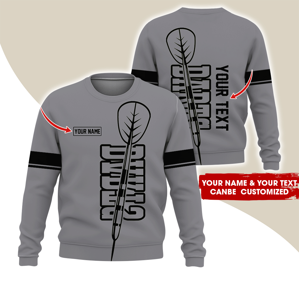 Customized Name Darts Sweatshirt, Darts PatternSweatshirt For Men & Women, Perfect Gift For Darts Lovers, Friend, Family