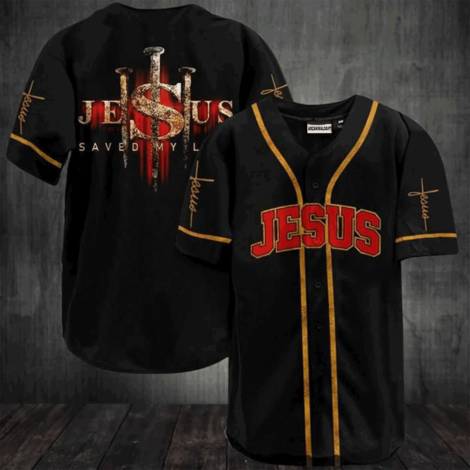 Jesus Baseball Jersey Shirt - Jesus Saved My Life Baseball Jersey For Men & Women, Perfect Gift For Christian
