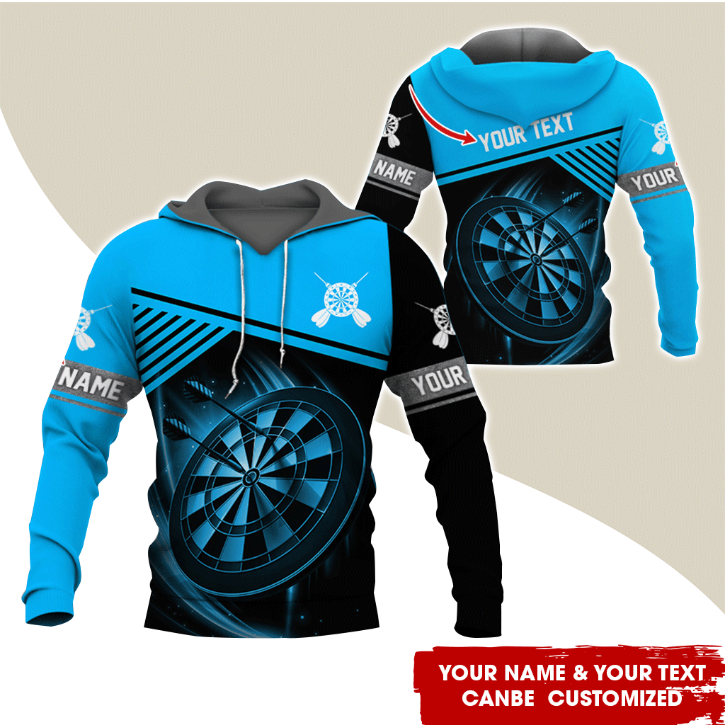 Customized Name & Text Darts Premium Hoodie, Darts Colorful Hoodie For Men & Woman, Perfect Gift For Darts Lovers, Darts Player