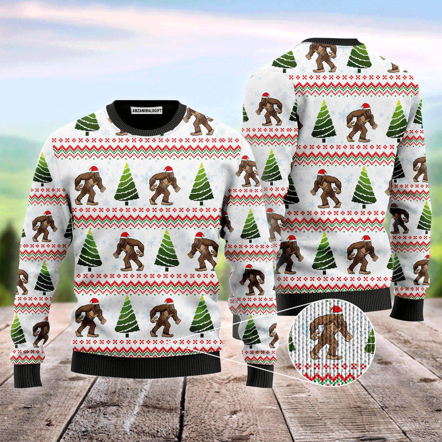 Amazing Bigfoot Sweater, Ugly Sweater For Men & Women, Perfect Outfit For Christmas New Year Autumn Winter