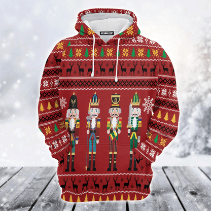 The Nutcracker Premium Christmas Hoodie, Nutcracker & Christmas Pattern Unisex Hoodie For Men & Women - Perfect Gift For Christmas, Friends, Family