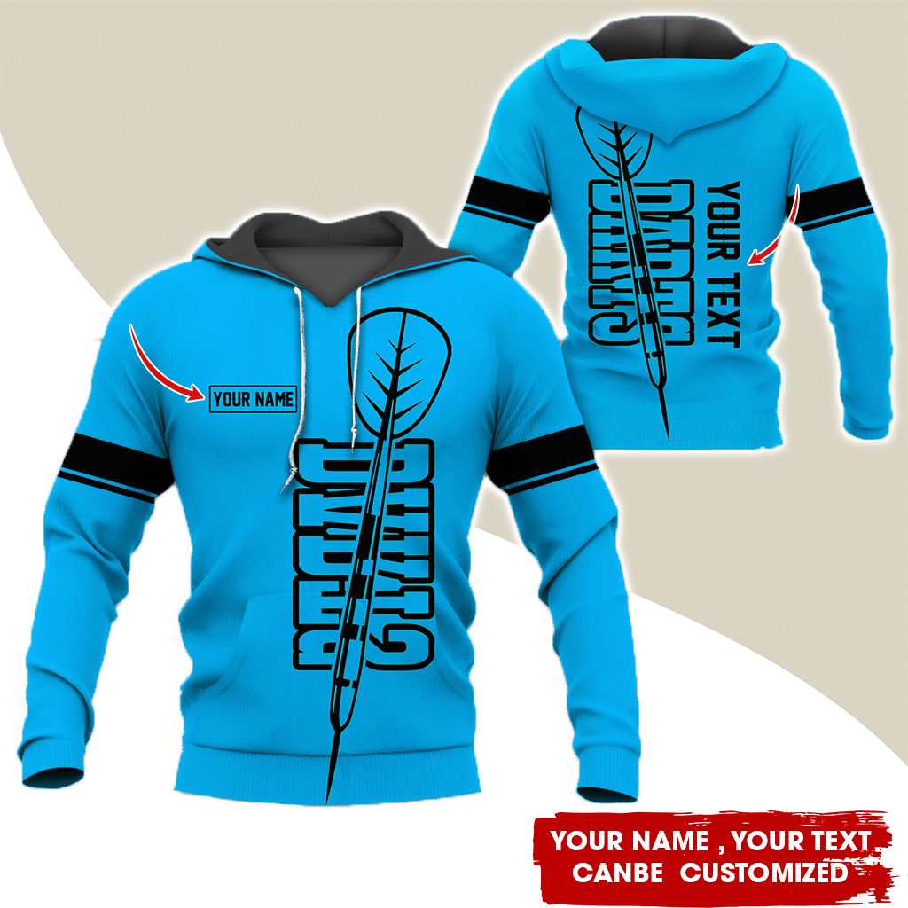 Customized Name Darts Premium Hoodie, Darts Pattern Hoodie For Men & Women, Perfect Gift For Darts Lovers, Friend, Family