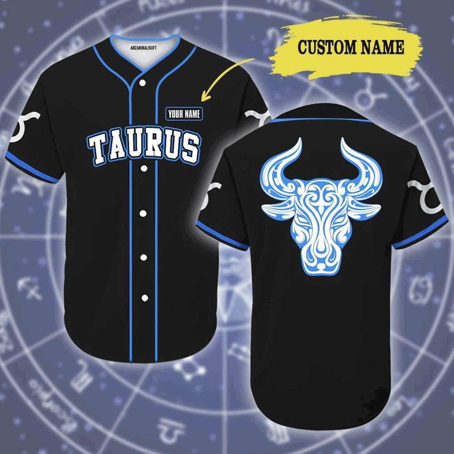 Customized Baseball Jersey Shirt - Personalized Name Taurus Appealing Zodiac Baseball Jersey Shirt For Men & Women, Perfect Gift For Taurus Zodiac