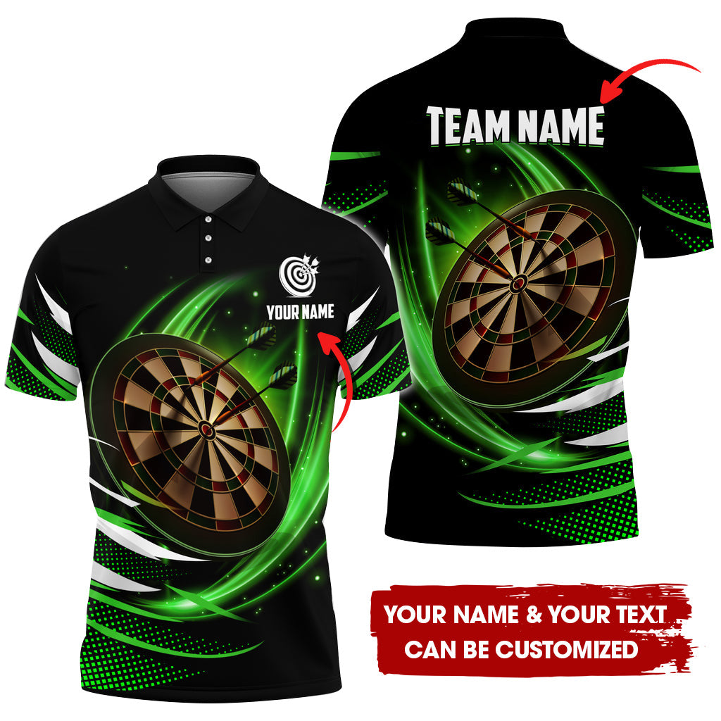 Custom Dartboard Men Polo Shirt, Personalized Darts For Team Polo Shirt For Men, Perfect Gift For Darts Lovers, Darts Players