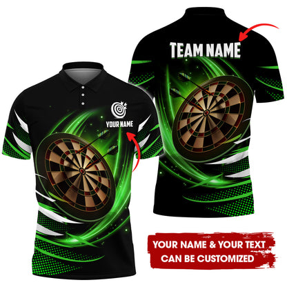 Custom Dartboard Men Polo Shirt, Personalized Darts For Team Polo Shirt For Men, Perfect Gift For Darts Lovers, Darts Players