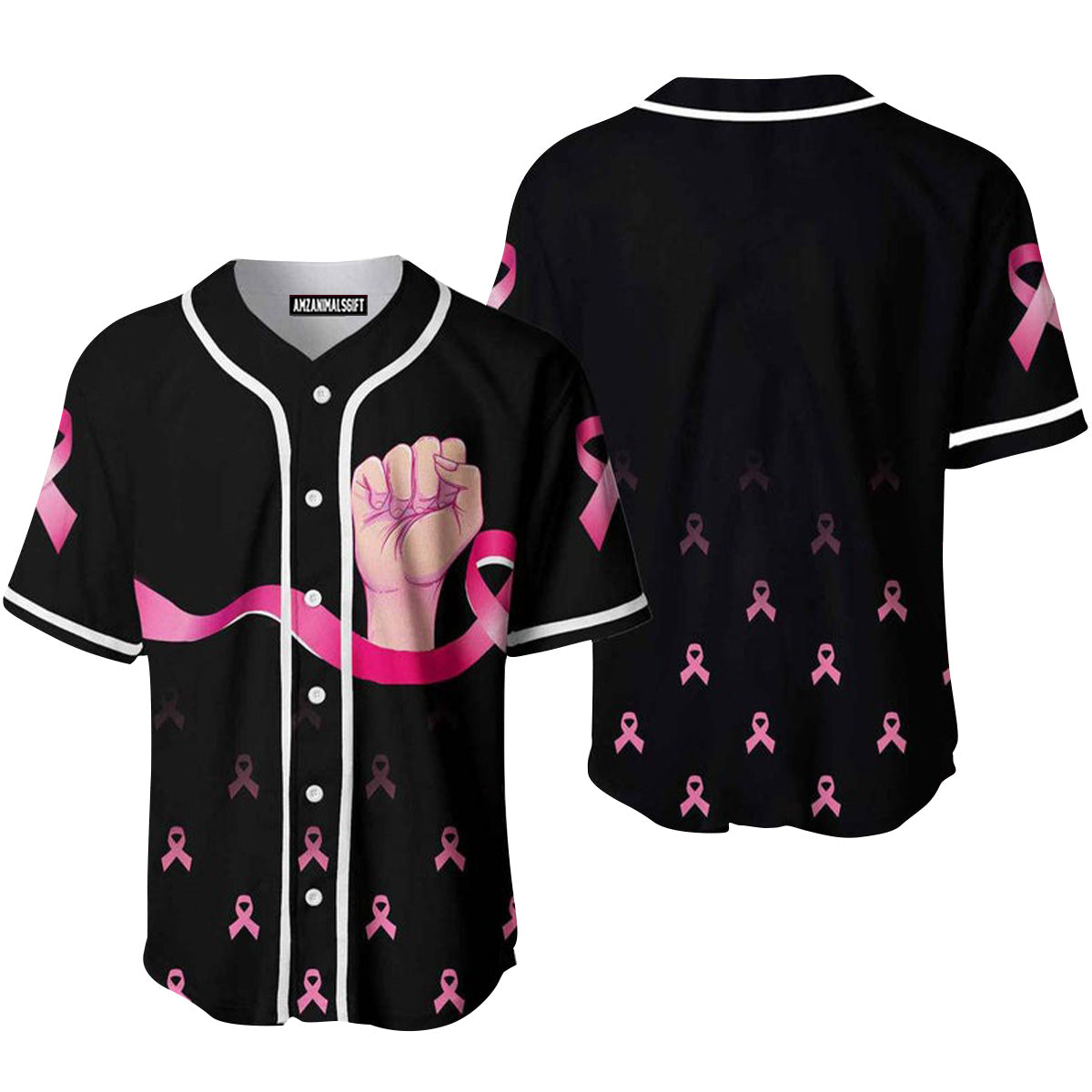 Amazing Breast Cancer Fighters Baseball Jersey, Perfect Outfit For Men And Women On Breast Cancer Survivors Baseball Team Baseball Fans