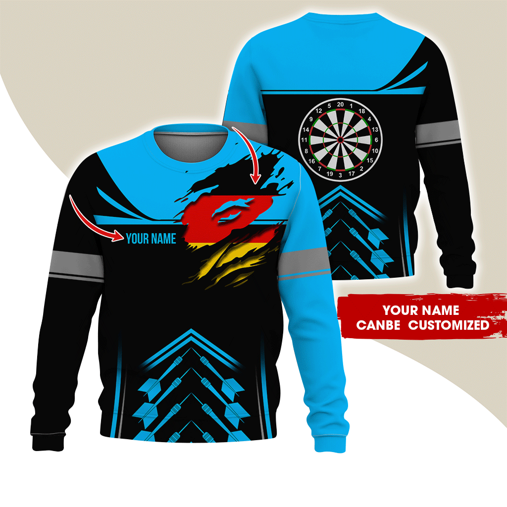 Customized National flag Darts Sweatshirt, National flag Darts Sweatshirt For Men & Women, Perfect Gift For Darts Lovers, Friend, Family