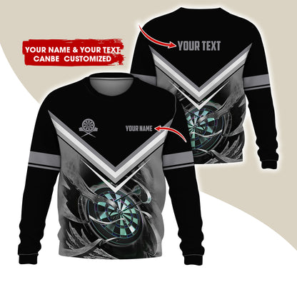Customized Name & Text Darts Sweatshirt, Personalized Darts Team Sweatshirt For Men & Women - Gift For Darts Lovers, Darts Players